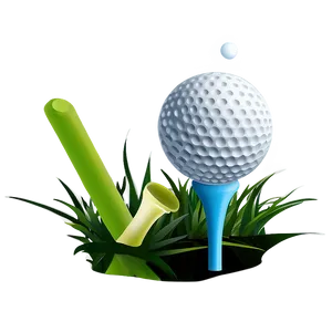 Golf Ball On Tee PNG 72