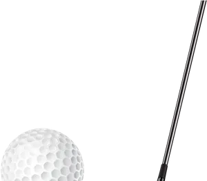 Golf Balland Clubon Teal Background PNG image