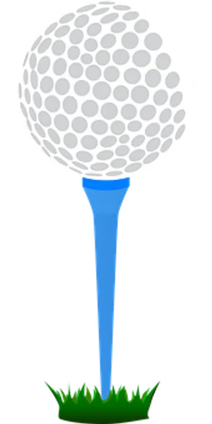 Golf Ballon Tee Vector PNG image