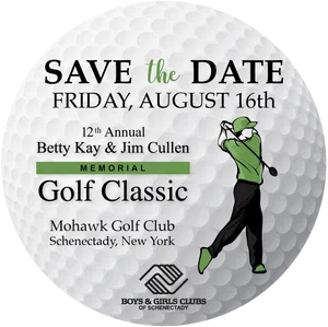 Golf Classic Event Announcement PNG