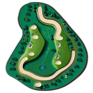 Golf Course Map PNG 89