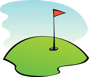 Golf Flagon Green Illustration PNG image