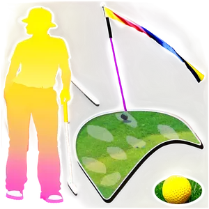 Golf Silhouette PNG Ill48 PNG
