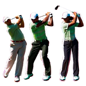 Golf Swing Sequence Png 6 PNG image
