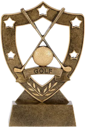 Golf Trophy Award PNG image