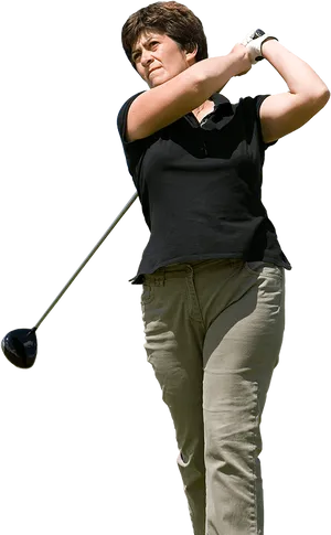 Golfer Mid Swing Transparent Background.png PNG image