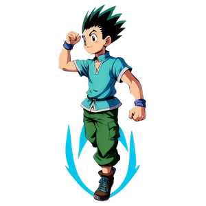 Gon Freecss Climbing Pose Png 06252024 PNG image