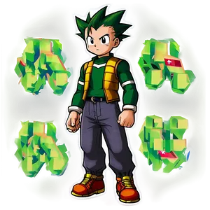 Gon Freecss Greed Island Card Png 06252024 PNG image