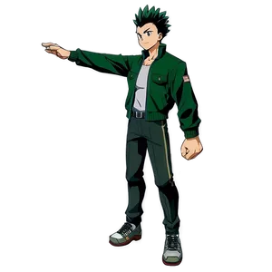 Gon Freecss Green Jacket Outfit Png Iel88 PNG image