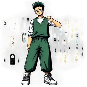 Gon Freecss Healing Moment Png Axj PNG image