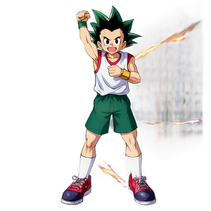 Gon Freecss Victory Pose Png 50 PNG image