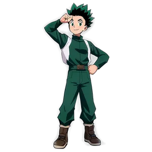 Gon Freecss Victory Pose Png Ocy PNG image