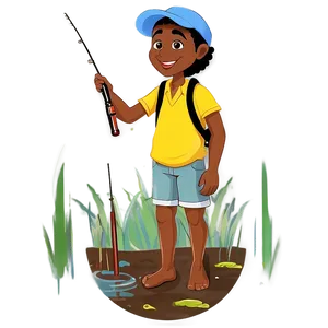 Gone Fishing Amongst Nature Png 06282024 PNG image