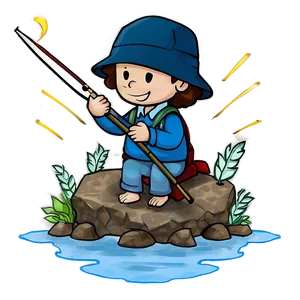 Gone Fishing C PNG image