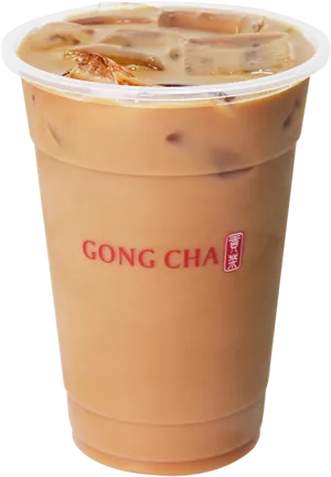 Gong Cha Bubble Tea Cup PNG image