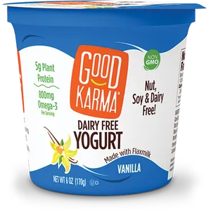 Good Karma Dairy Free Vanilla Yogurt PNG