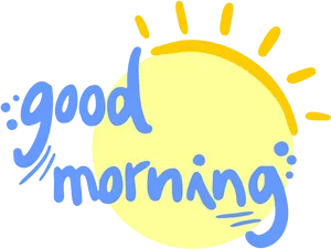 Good Morning Sunshine Greeting PNG
