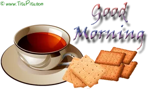 Good Morning Teaand Biscuits PNG