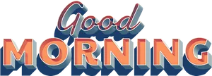 Good Morning Text Graphic PNG