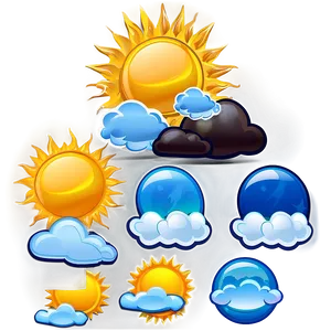 Goodnotes Weather Stickers Png 06282024 PNG image