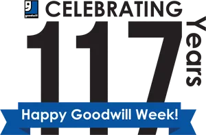 Goodwill Celebrating117 Years PNG image
