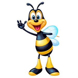 Goofy Bee Cartoon Png 06252024 PNG image