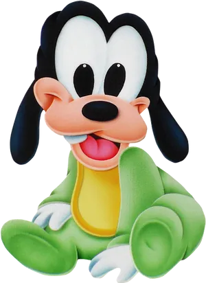 Goofy Cartoon Character Smiling PNG