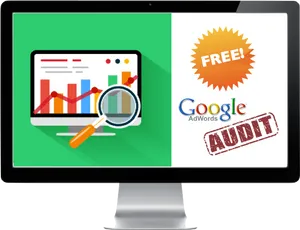 Google Ads Audit Free Offer Computer Screen PNG image