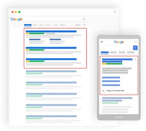 Google Ads Search Results Display PNG image