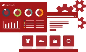 Google Analytics Dashboard Vector PNG image