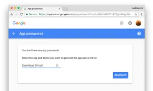 Google App Passwords Screen PNG image