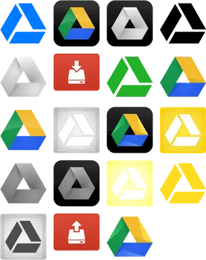 Google Drive Icon Evolution PNG image