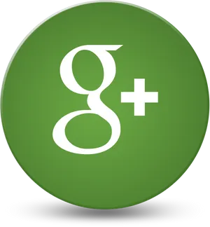 Google Plus Logo Green Background PNG image