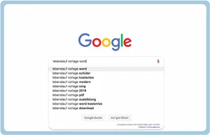 Google Search Autocomplete Suggestions PNG image