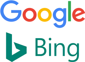 Googleand Bing Logos PNG image