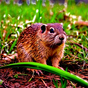Gopher Habitat Illustration PNG 06292024