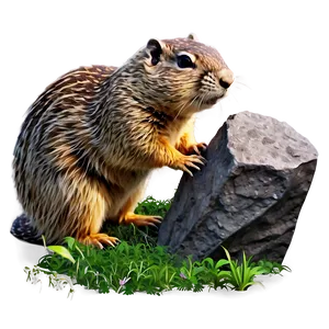 Gopher Habitat Illustration PNG 75