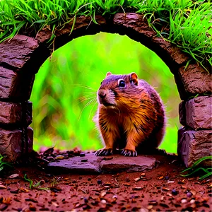 Gopher In A Tunnel PNG 69