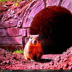 Gopher In A Tunnel PNG 76