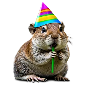 Gopher In Party Hat PNG Qcw