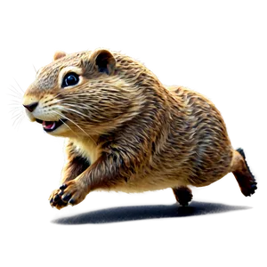 Gopher Running Cartoon PNG 72