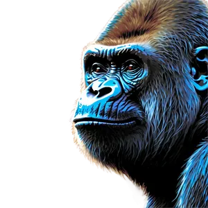 Gorilla Abstract Art Png Abx84 PNG image