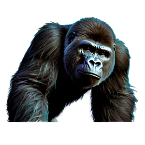 Gorilla Abstract Art Png Rqe PNG image
