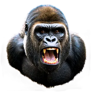 Gorilla Anger Expression Png 06252024 PNG image