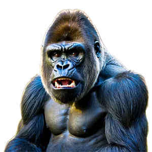 Gorilla Anger Pose PNG 66 PNG