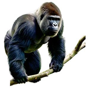 Gorilla Climbing Tree Png Bus92 PNG image