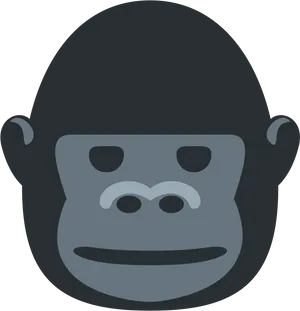 Gorilla Emoji Graphic PNG image