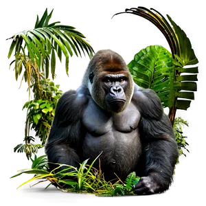 Gorilla In Jungle Png Kyk6 PNG image