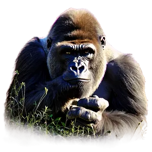 Gorilla Silhouette Png Qej PNG image