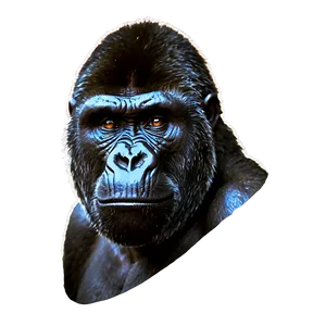 Gorilla With Angry Eyes Png 29 PNG image